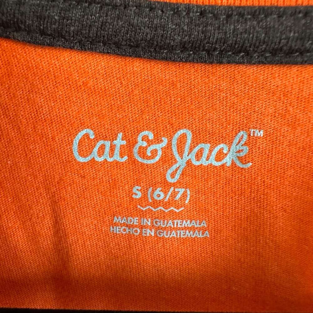 Cat & Jack Orange 'Boo!' Halloween Long Sleeve Tee - Picture 3 of 4